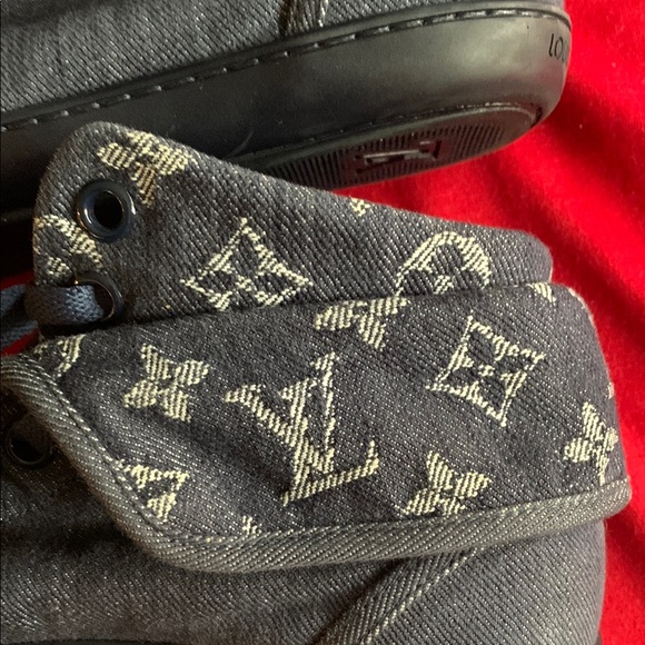 Louis Vuitton High/Low Top Denim Brea Sneakers sz 8/38 - Picture 13 of 13